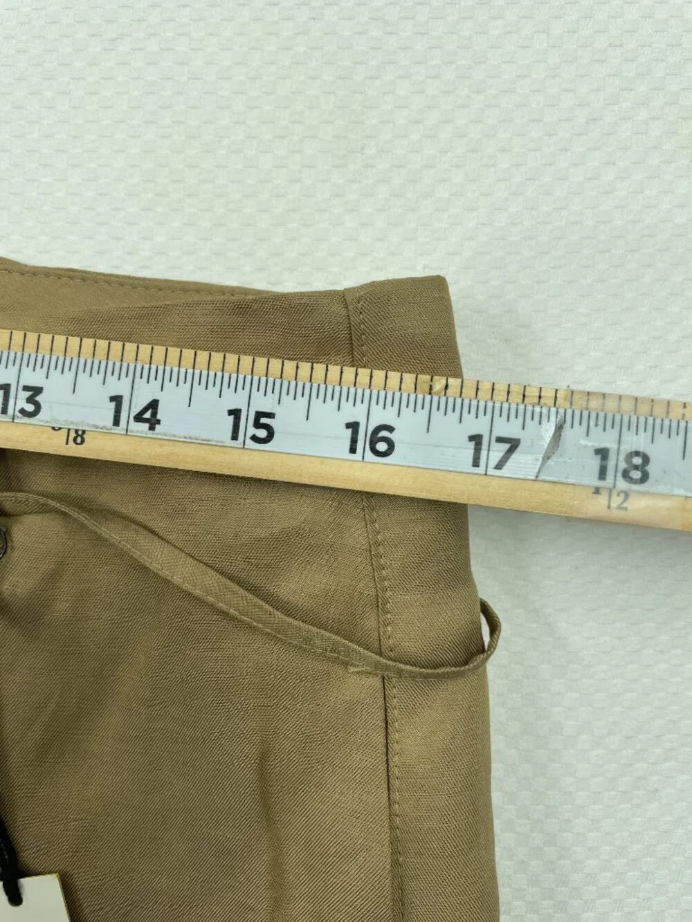 Banana Republic Tan Wide Slit Leg Linen Blend Pants Women’s 12L 12 Long NEW